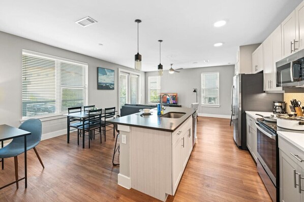 As you take your seat, the dining room's sophisticated design sets the stage for memorable meals and conversations.