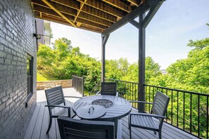 Lounge the day away or dine alfresco on the shaded deck