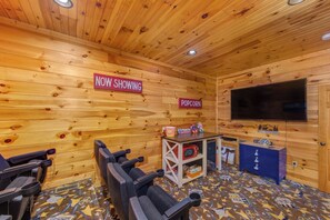 Views To Die For's theater room