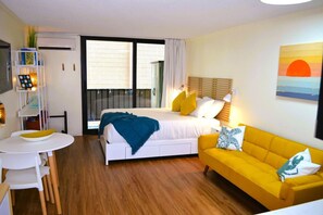 Queen size bed and futon sofa bed