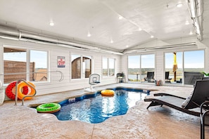 Lake Views from Your Private Heated Indoor Pool Open Year Round!