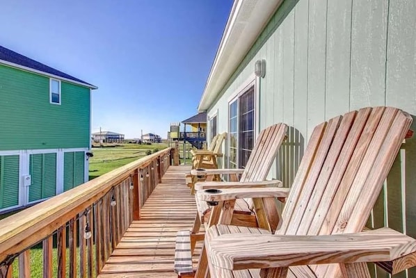 Front deck.