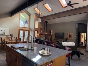 Large Island Open to the Living Room