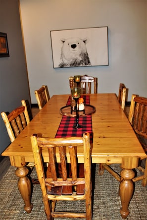 Huge Dining area open to the Living and Kitchen area