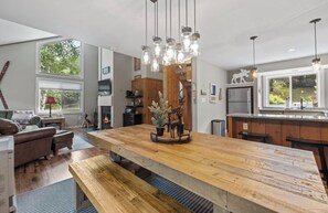 Open living and dining room has plenty of room for everyone to be together! 
