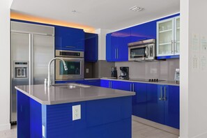 sleek kitchen