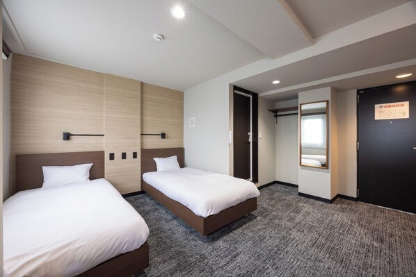 Twin room renovated in September 2024
