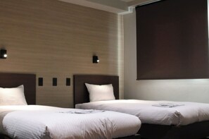 Renovated twin room interior