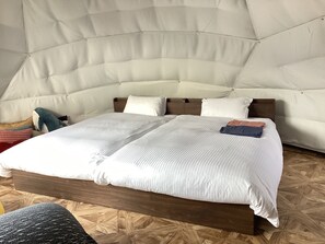 Semi-double bed x 2