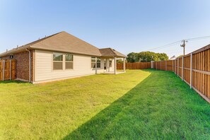 Spacious Fenced Yard