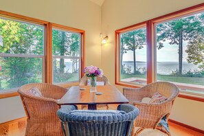 Dining Area | Water Views | 1st Floor