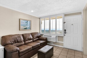 Direct Gulf views from this studio