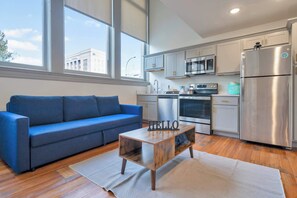 Bright and airy living area, perfect for unwinding after a long day!