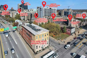 Myers Loft is perfectly positioned in the lively heart of Louisville's historic medical district—check the map to find us!