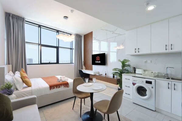 Sleeping and Living Area