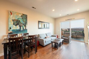 Newpark Terrace 57- dining area adjacent to the living room