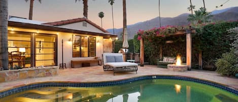 Backyard heated pool of our beautiful Casa