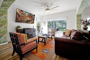 Fun eclectic living spaces