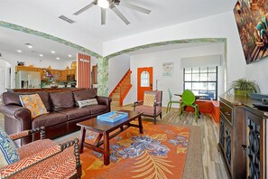 Fun eclectic living spaces
