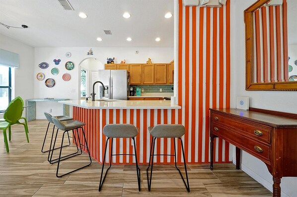 Fun eclectic living spaces