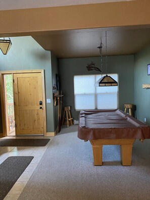 Pool table front entry main floor