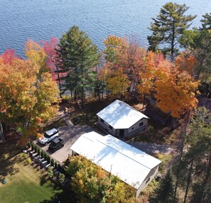 Bird’s eye view of The Lodge at Pine Lake