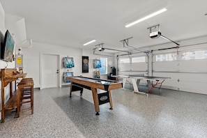 This gaming space will provide endless fun for all ages. Beach gear provided 