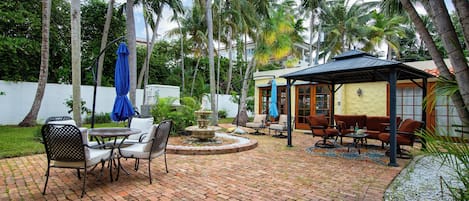 Elegant garden gazebo.
