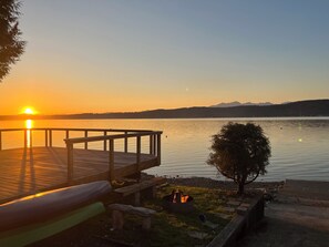 beautiful sunsets and views of the Olympics