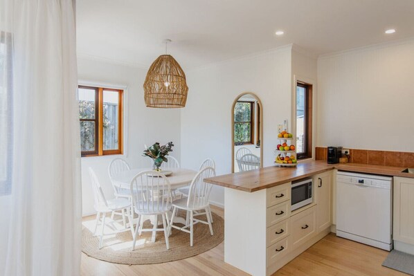 Spacious kitchen and dining