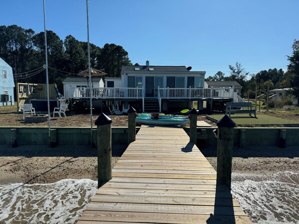 View of the house from the dock.