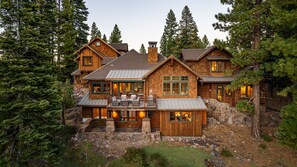 Enjoy the upper deck with 4 chairs, gas fireplace and natural gas BBQ.