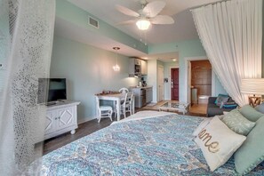 Beautifully updated unit featuring a large flat screen TV!