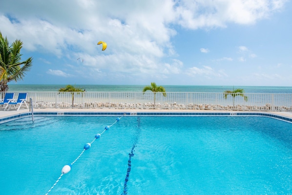 Catch some rays by the oceanfront pool, where you can relax under the sun while enjoying stunning views of the Atlantic.