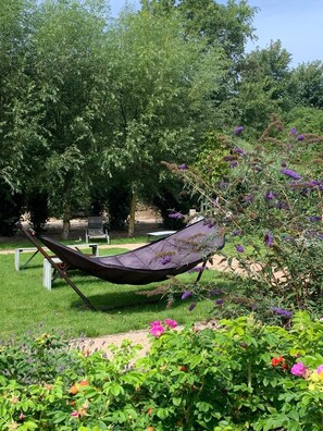Hangmat in de tuin