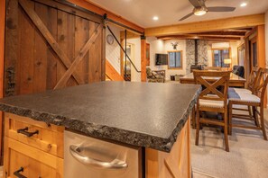 Large work area in kitchen