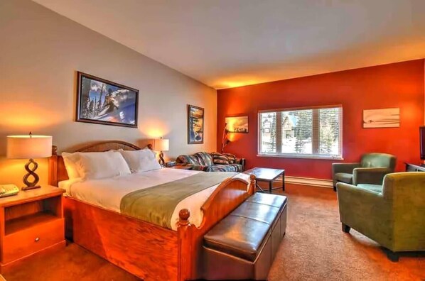 Queen bed and queen sofa