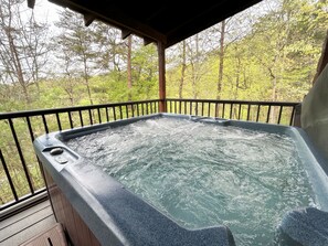 Hot Tub on Covered Deck