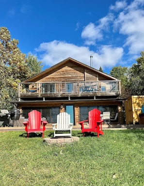 Lake Side view of the Cabin