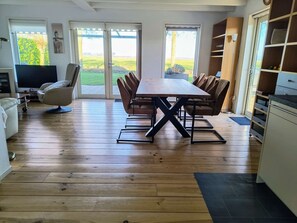 Living and dining room view
