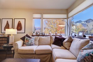 Cozy sectional sofa.