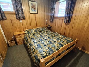 Second double bedroom with wardrobes for storage.