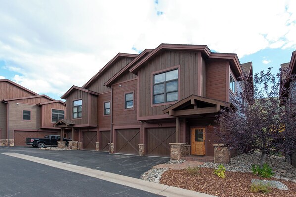 Exterior view of the front of the property.