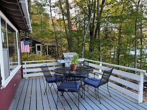 Dining table on deck