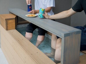 [Foot bath] All rooms are equipped with a foot bath with a counter. Relax with a drink in hand.