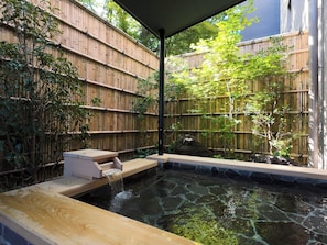 [Suite Room (A)] Private open-air bath with natural hot spring water
