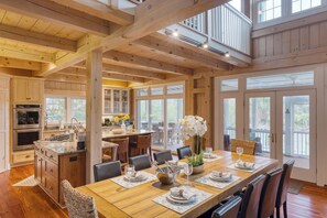 Tall ceilings and tons of natural light.