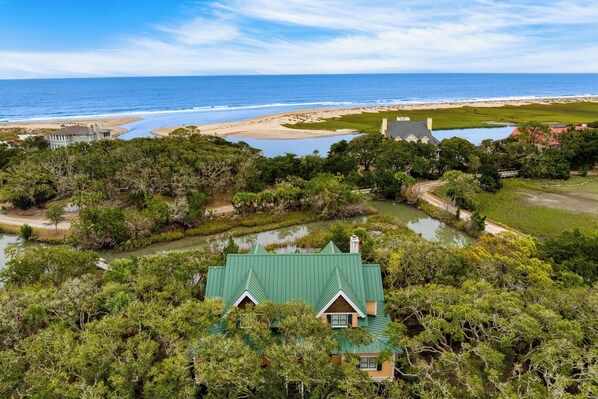 Minutes from the beach.