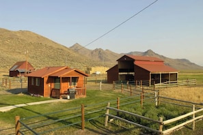 The Milk House and the barn.
