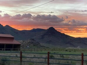Beautiful sunset in the Pioneer Mountains.